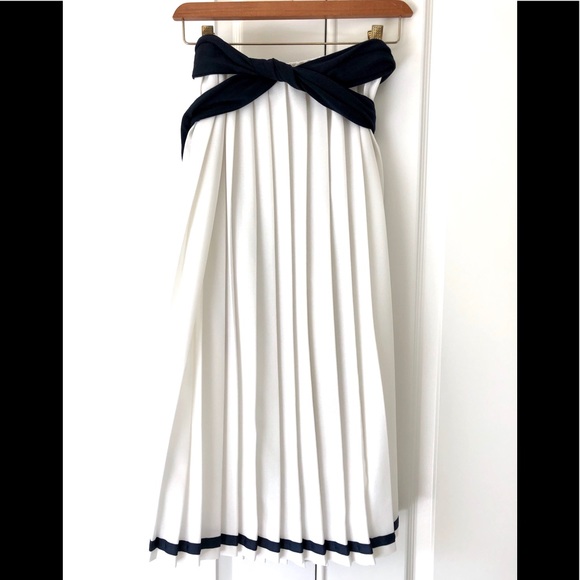 VTG90s/20’sDior cruise 22 look white sheer all around pleat Boston proper skirt - Picture 8 of 10